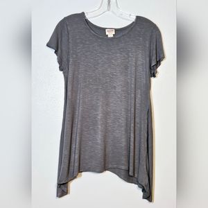 Mossimo Supply Co, Women's Gray Lightweight Tee, Sz L